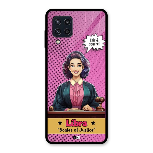 Libra Justice Glass Back Case for Galaxy M32