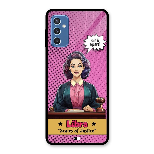 Libra Justice Glass Back Case for Galaxy M52 5G