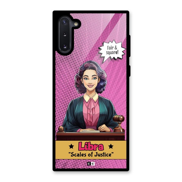 Libra Justice Glass Back Case for Galaxy Note 10