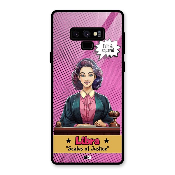 Libra Justice Glass Back Case for Galaxy Note 9