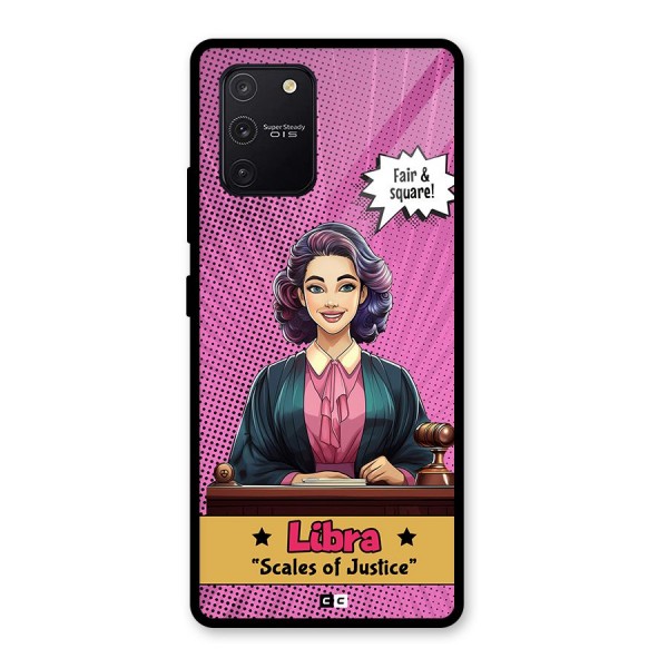 Libra Justice Glass Back Case for Galaxy S10 Lite