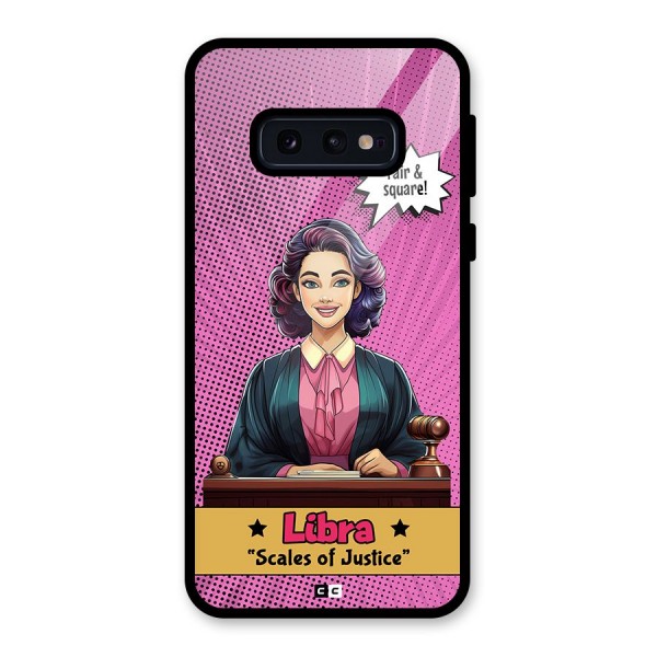 Libra Justice Glass Back Case for Galaxy S10e