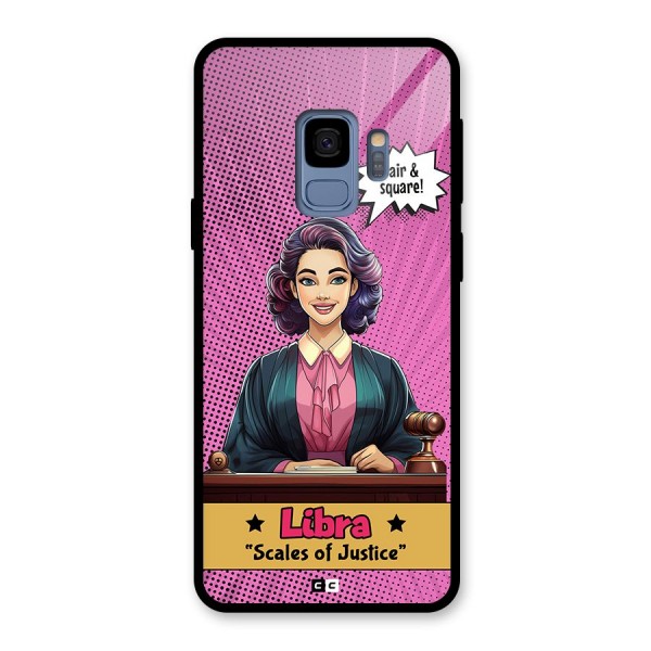 Libra Justice Glass Back Case for Galaxy S9