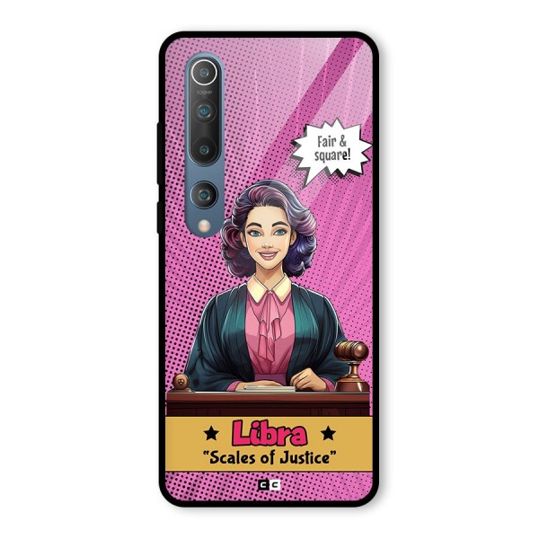 Libra Justice Glass Back Case for Mi 10