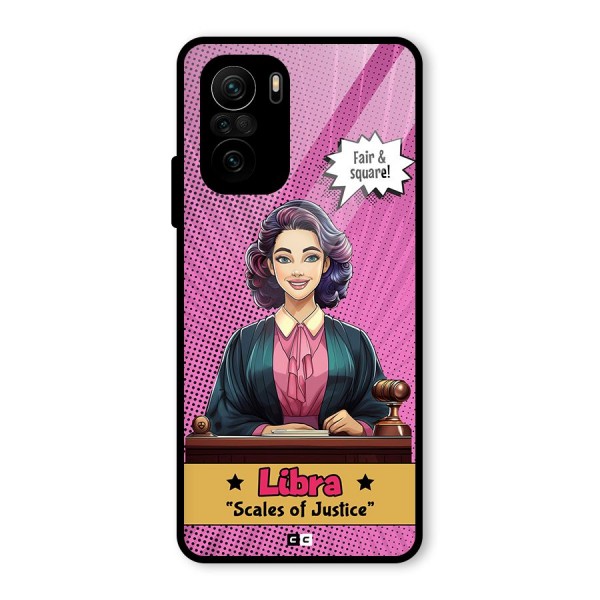 Libra Justice Glass Back Case for Mi 11x