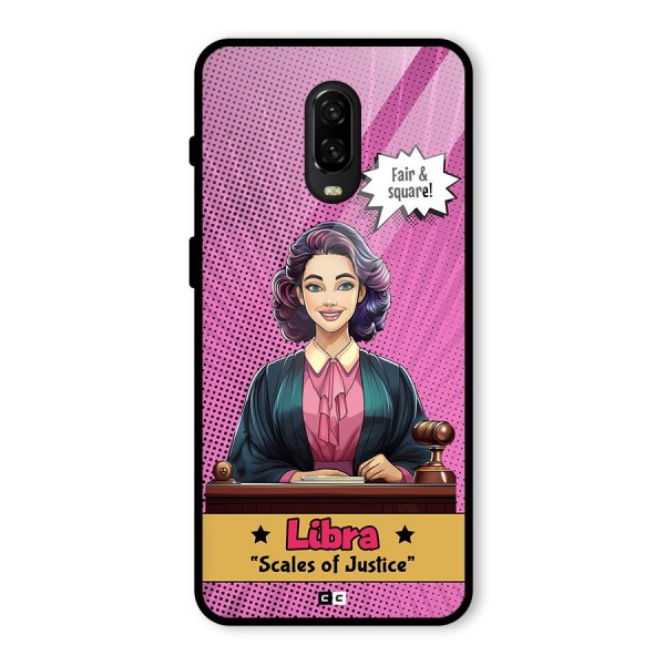 Libra Justice Glass Back Case for OnePlus 6T