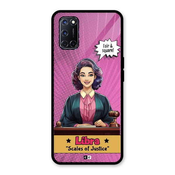 Libra Justice Glass Back Case for Oppo A52