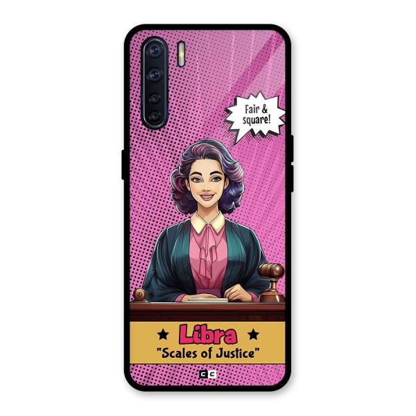 Libra Justice Glass Back Case for Oppo F15