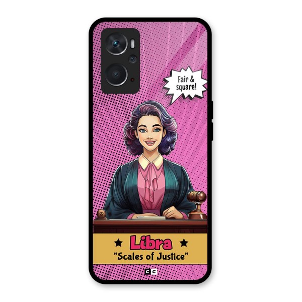 Libra Justice Glass Back Case for Oppo K10 4G