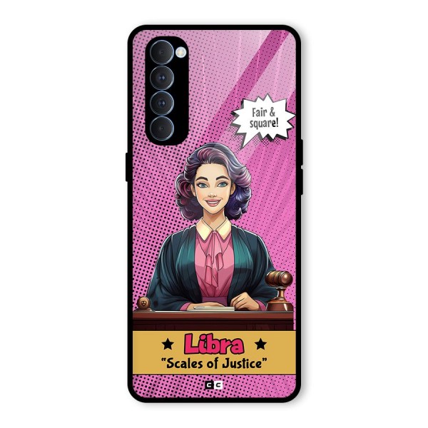 Libra Justice Glass Back Case for Oppo Reno4 Pro