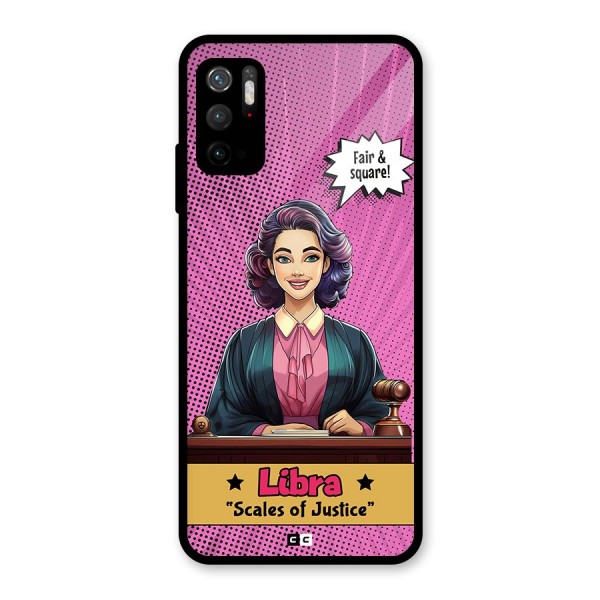 Libra Justice Glass Back Case for Poco M3 Pro 5G