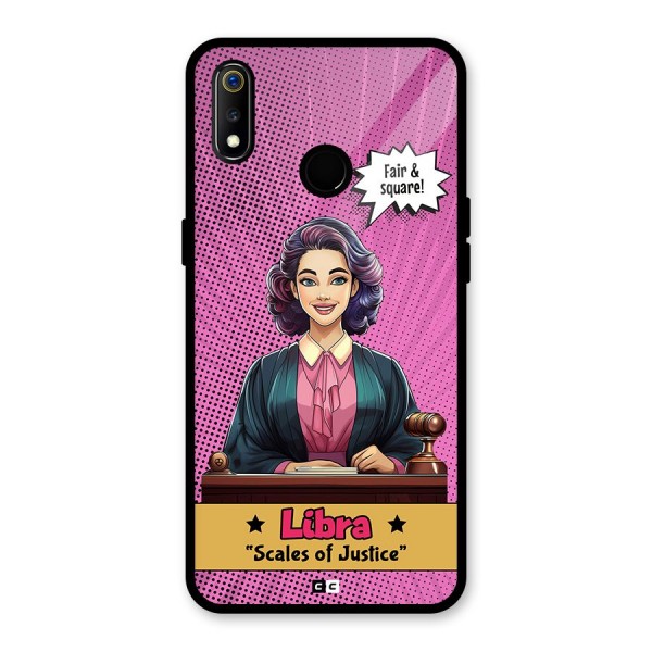 Libra Justice Glass Back Case for Realme 3