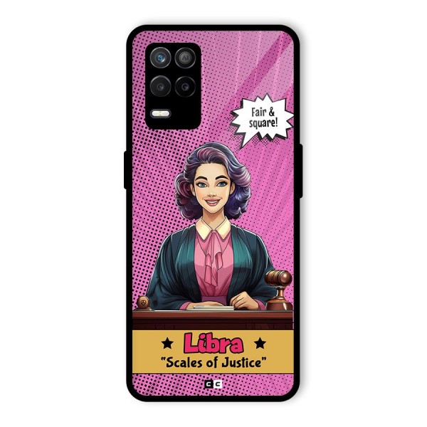 Libra Justice Glass Back Case for Realme 8s 5G