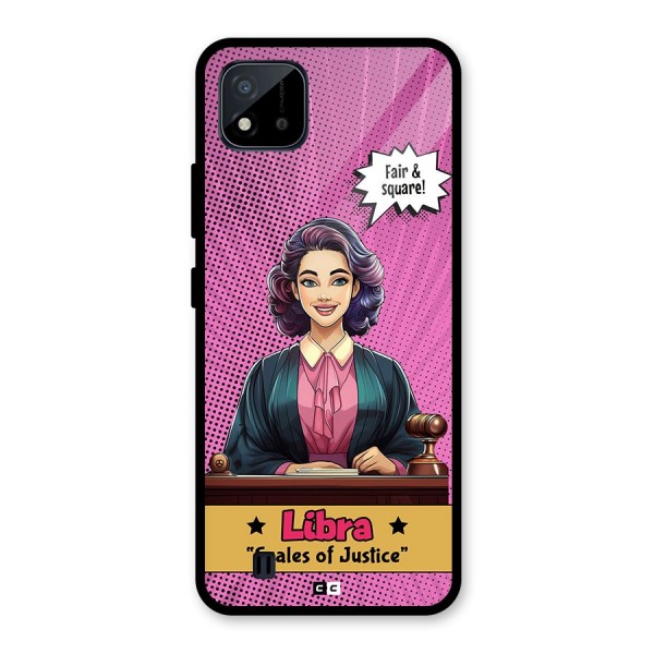 Libra Justice Glass Back Case for Realme C11 2021