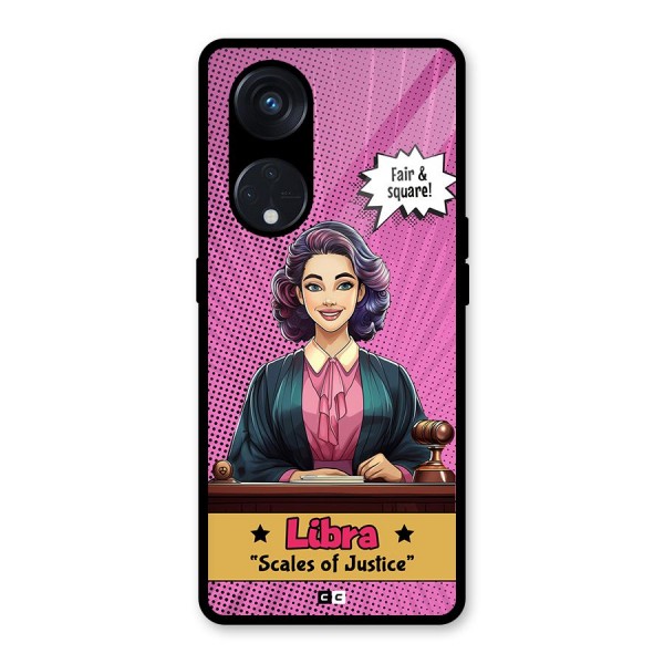 Libra Justice Glass Back Case for Reno8 T 5G