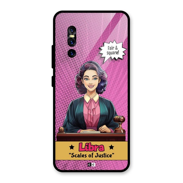 Libra Justice Glass Back Case for Vivo V15 Pro