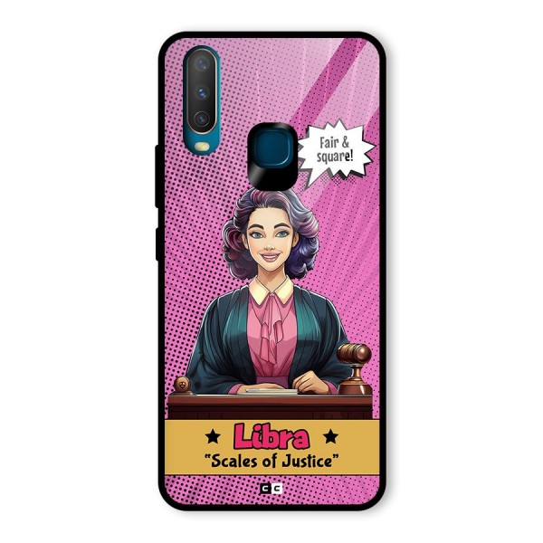 Libra Justice Glass Back Case for Vivo Y12