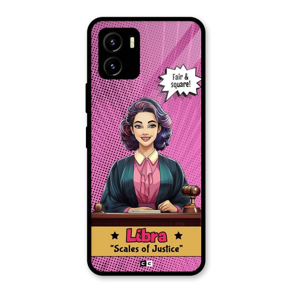 Libra Justice Glass Back Case for Vivo Y15s