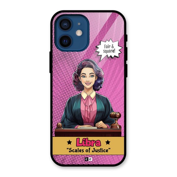 Libra Justice Glass Back Case for iPhone 12 Mini