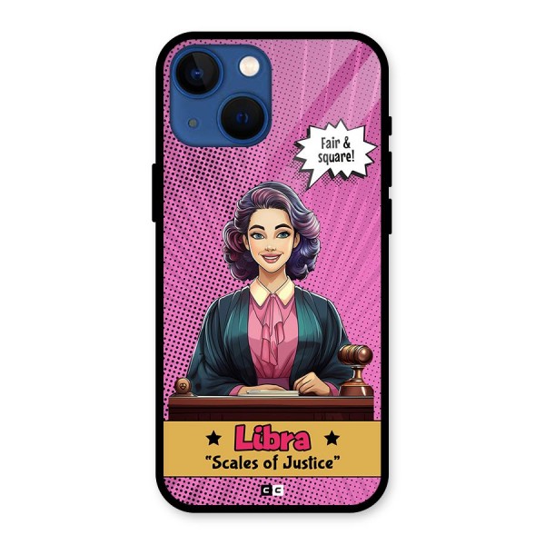 Libra Justice Glass Back Case for iPhone 13 Mini