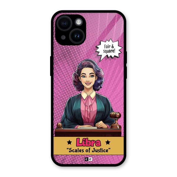 Libra Justice Glass Back Case for iPhone 14