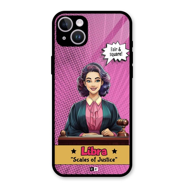 Libra Justice Glass Back Case for iPhone 14 Plus