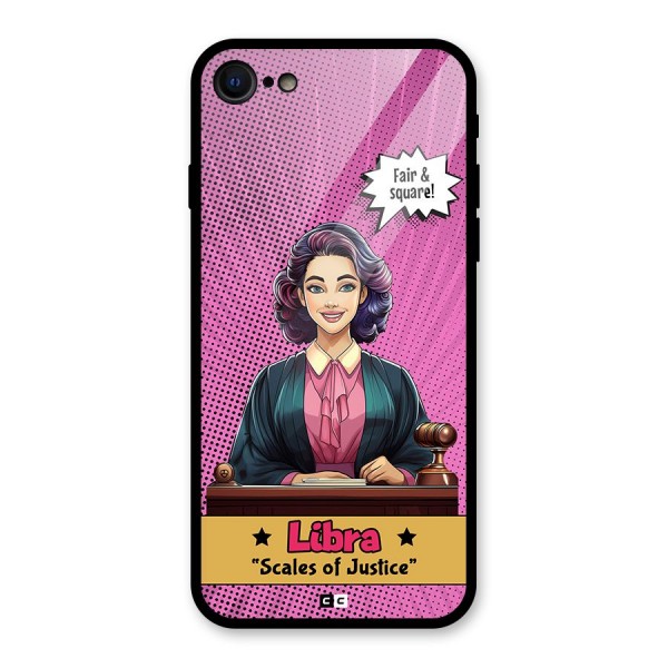 Libra Justice Glass Back Case for iPhone 8