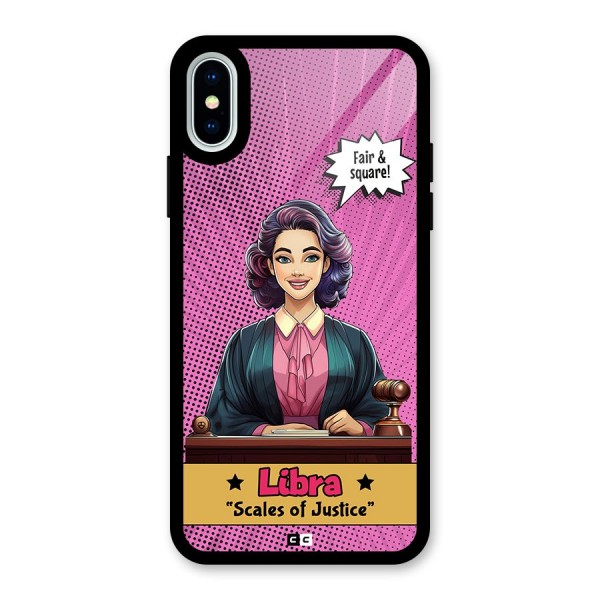 Libra Justice Glass Back Case for iPhone X