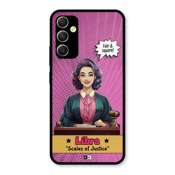 Libra Justice Metal Back Case for Galaxy A34