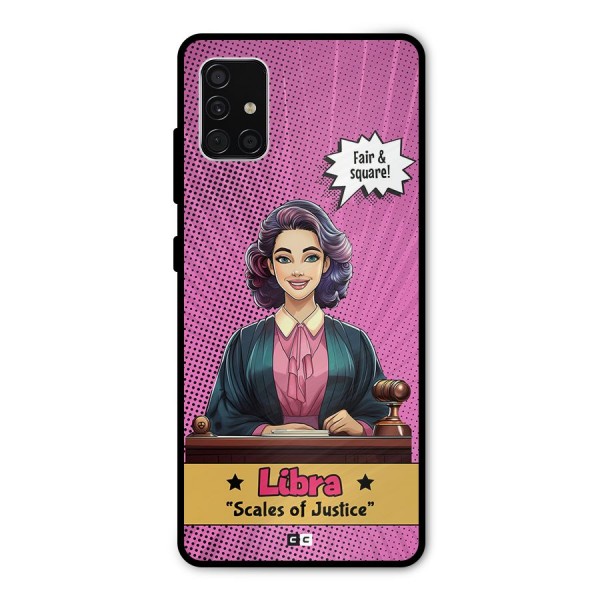 Libra Justice Metal Back Case for Galaxy A51