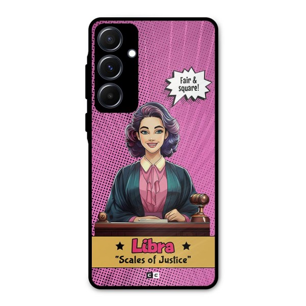 Libra Justice Metal Back Case for Galaxy A55