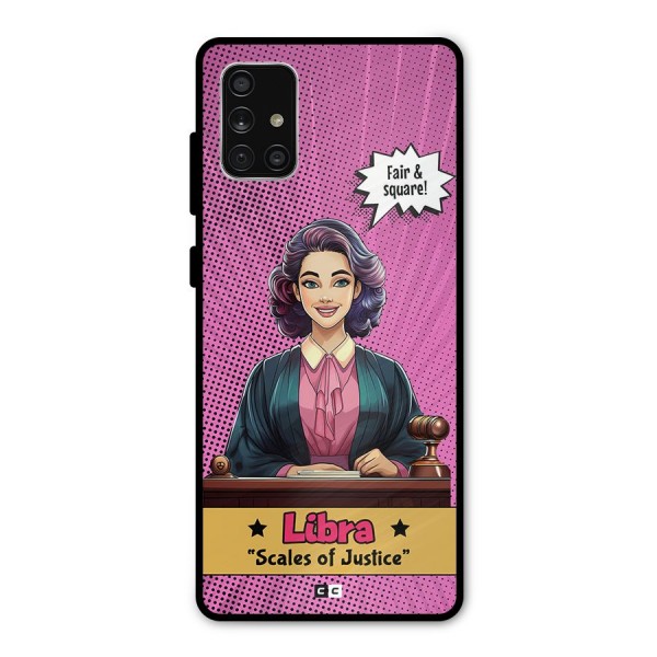 Libra Justice Metal Back Case for Galaxy A71