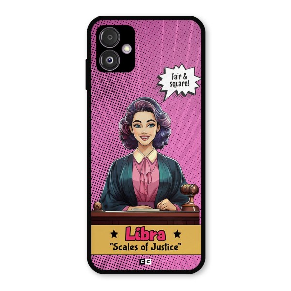 Libra Justice Metal Back Case for Galaxy F14