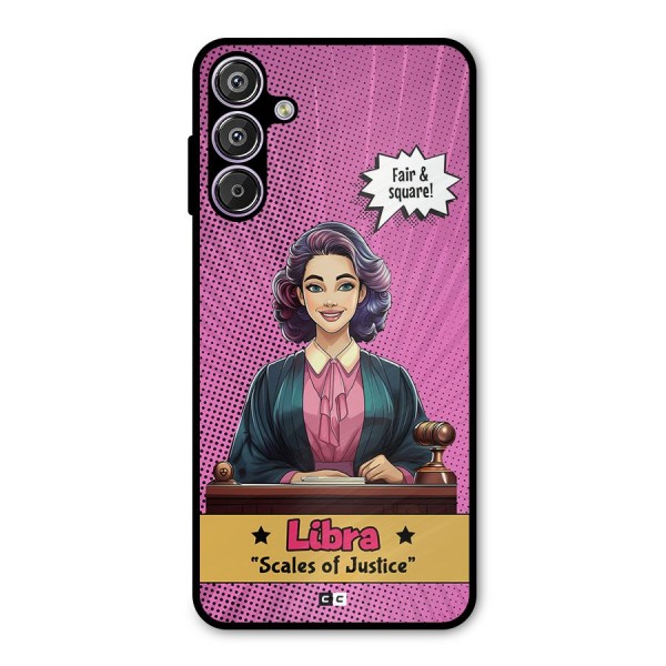 Libra Justice Metal Back Case for Galaxy F15