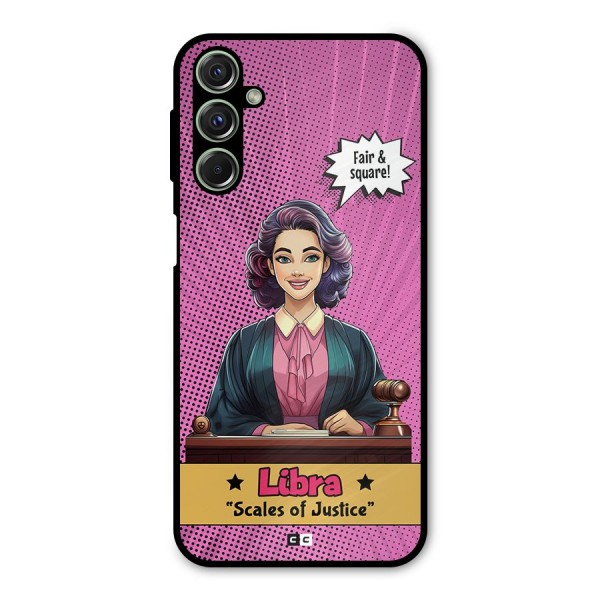 Libra Justice Metal Back Case for Galaxy F34