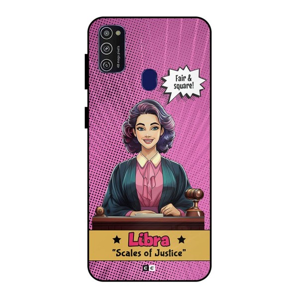 Libra Justice Metal Back Case for Galaxy M21