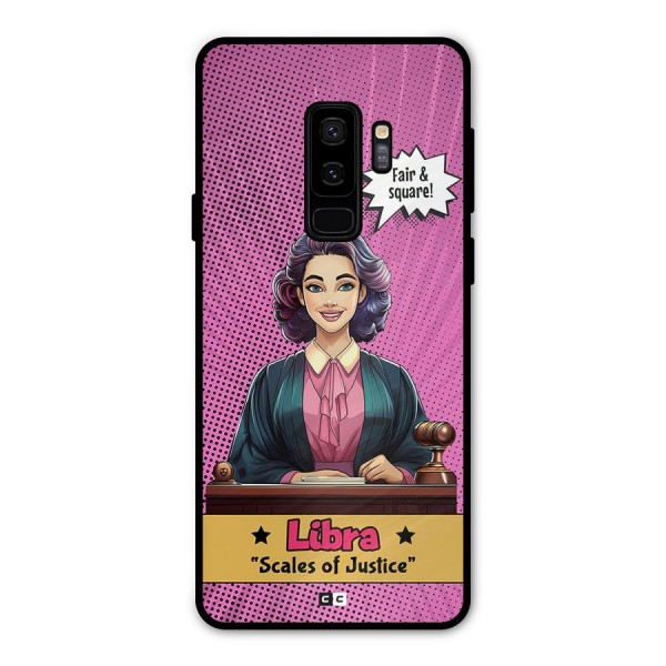 Libra Justice Metal Back Case for Galaxy S9 Plus