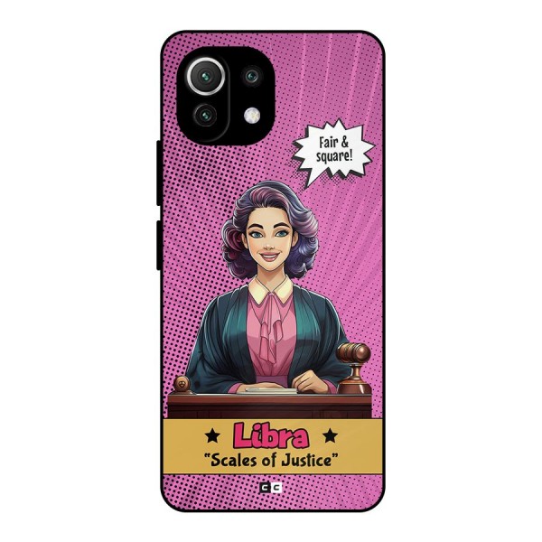 Libra Justice Metal Back Case for Mi 11 Lite