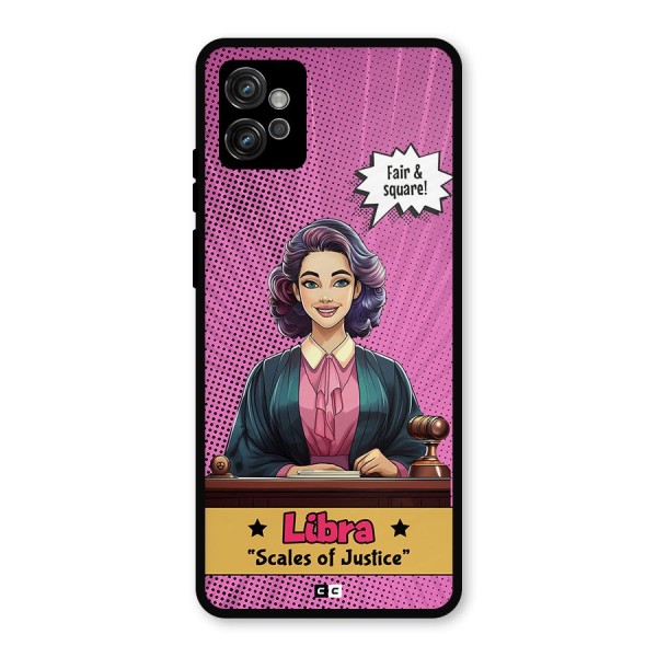 Libra Justice Metal Back Case for Moto G32