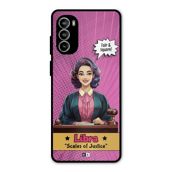 Libra Justice Metal Back Case for Moto G52