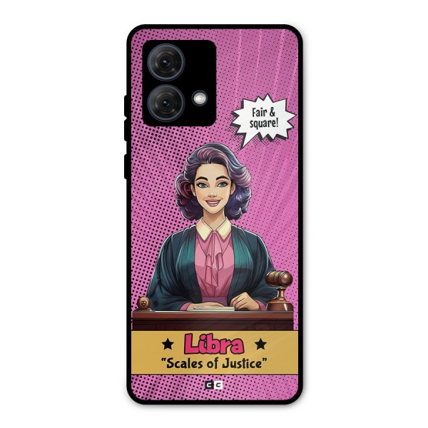 Libra Justice Metal Back Case for Moto G84