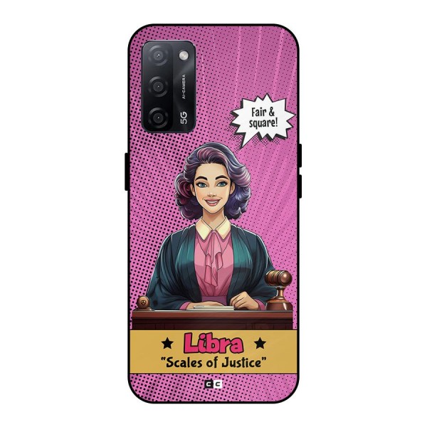 Libra Justice Metal Back Case for Oppo A53s 5G