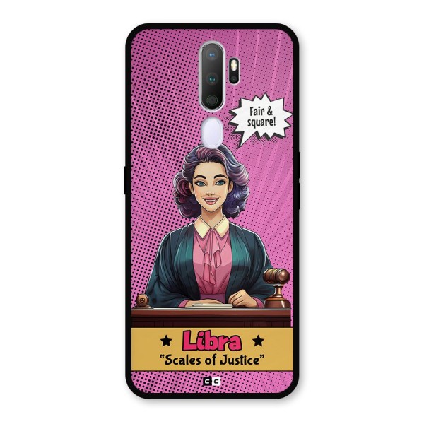 Libra Justice Metal Back Case for Oppo A5 (2020)