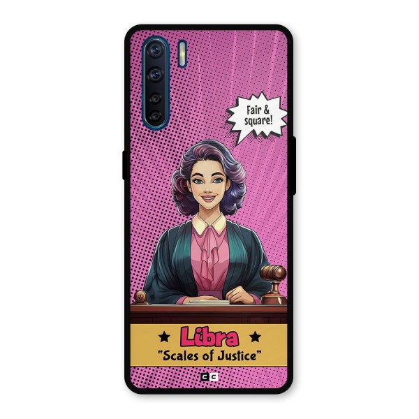 Libra Justice Metal Back Case for Oppo F15