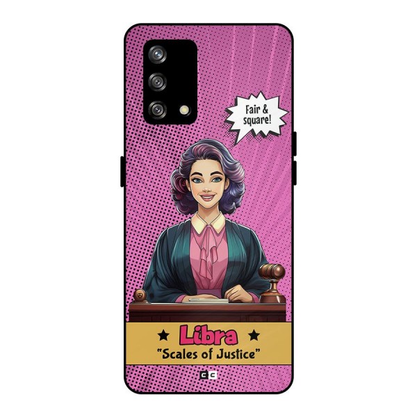 Libra Justice Metal Back Case for Oppo F19