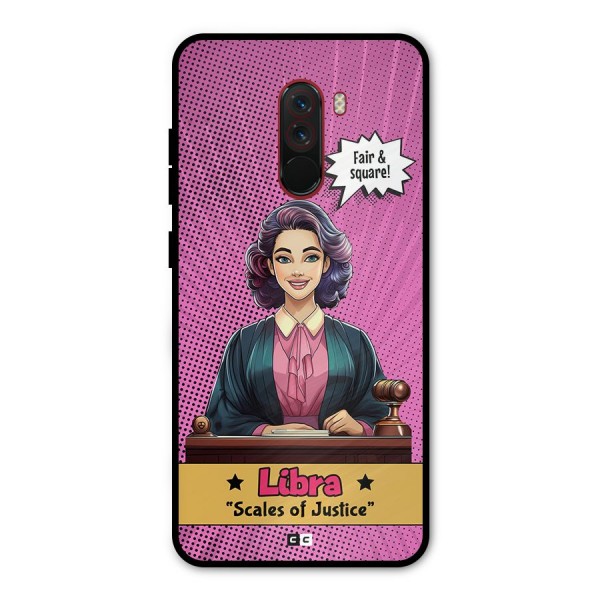 Libra Justice Metal Back Case for Poco F1