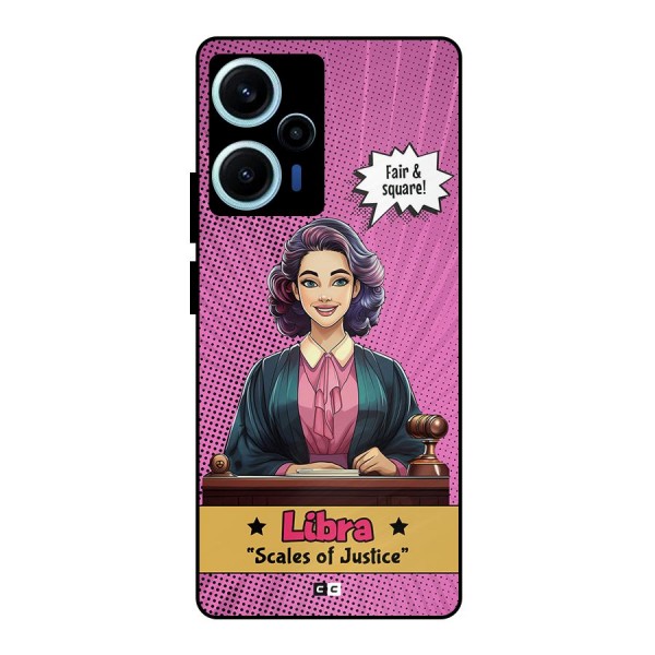 Libra Justice Metal Back Case for Poco F5