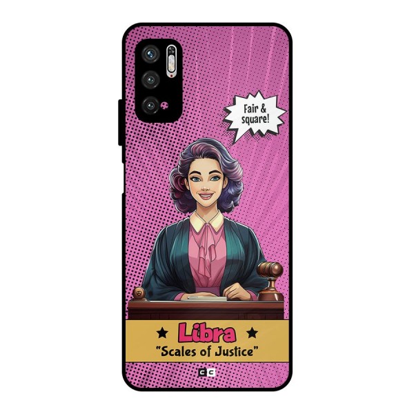 Libra Justice Metal Back Case for Poco M3 Pro 5G