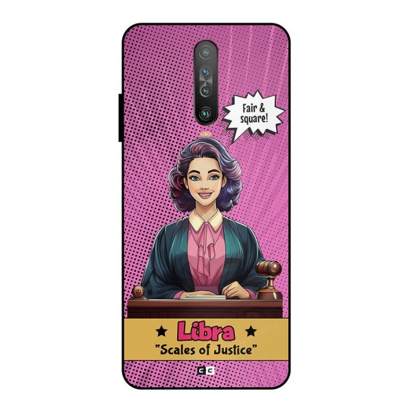 Libra Justice Metal Back Case for Poco X2