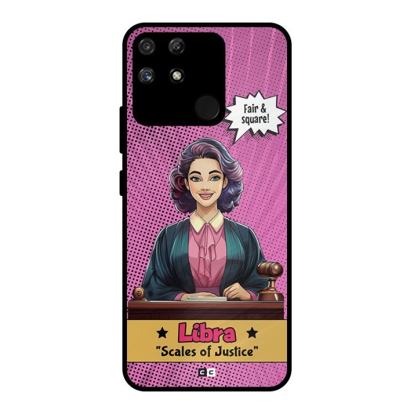 Libra Justice Metal Back Case for Realme Narzo 50A